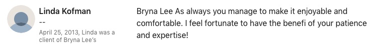 Linda Kofman’s recommendation on LinkedIn.